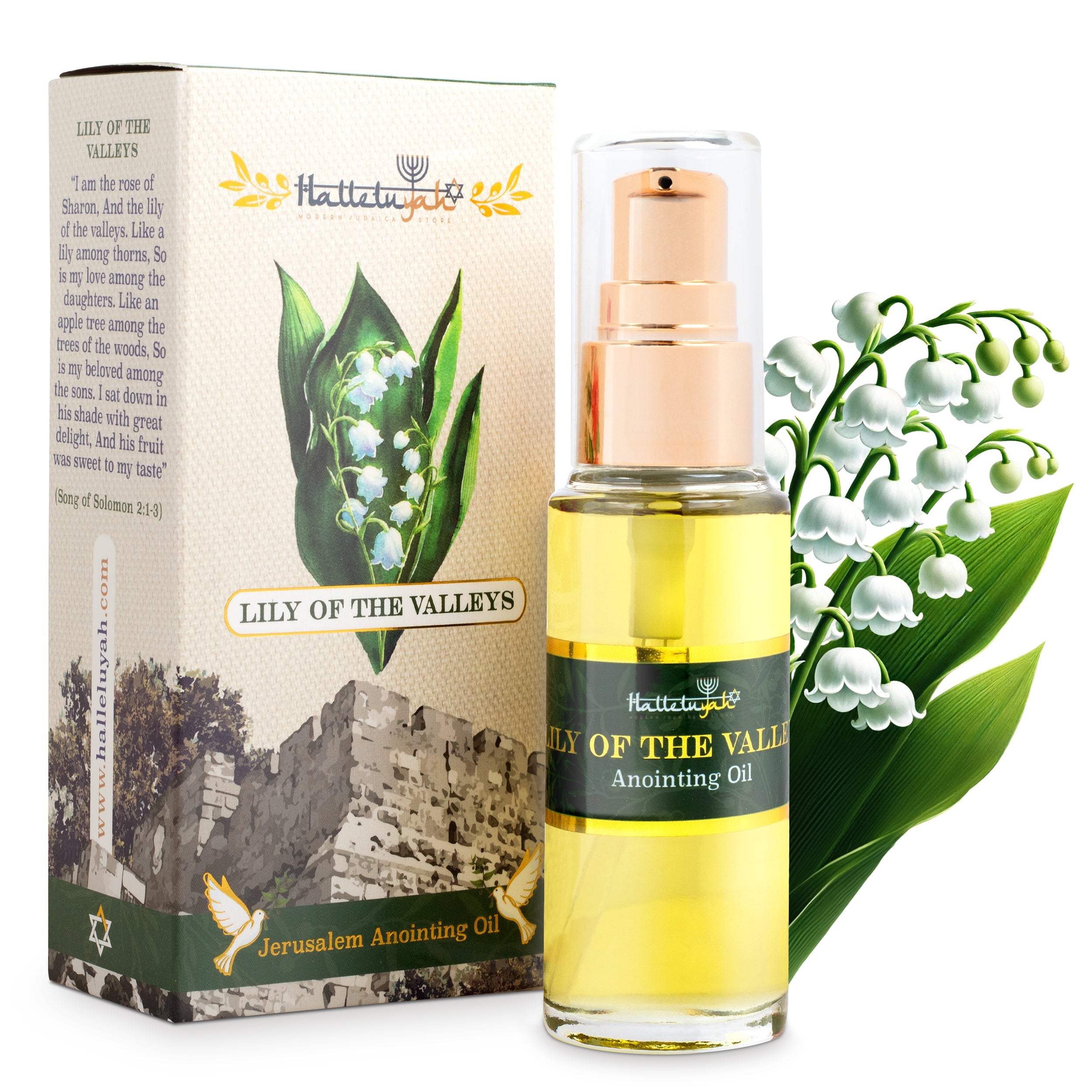 Anointing Oil from Israel – Lily of The Valleys from Jerusalem | 30ml / 1fl oz (WS)